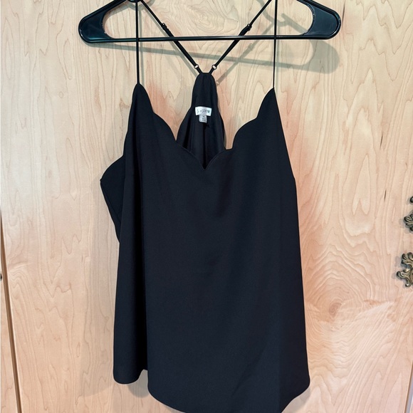 J. Crew Black Asymmetrical Backless Camisole - Picture 1 of 3